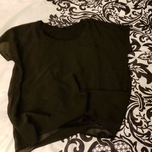 Two layer sheer flowy top